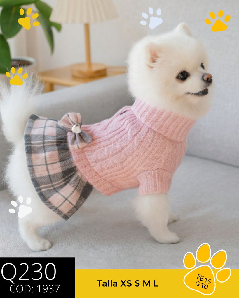 Vestido Sueter Rosado