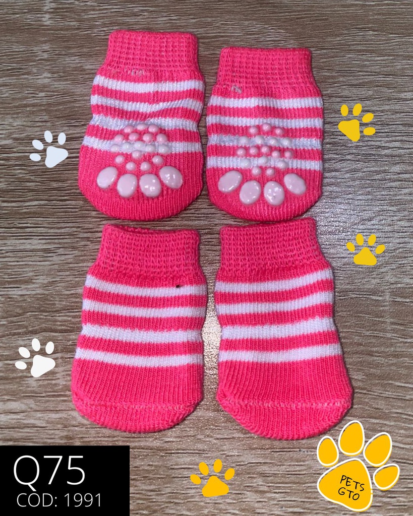 Calcetines Rosados rayados