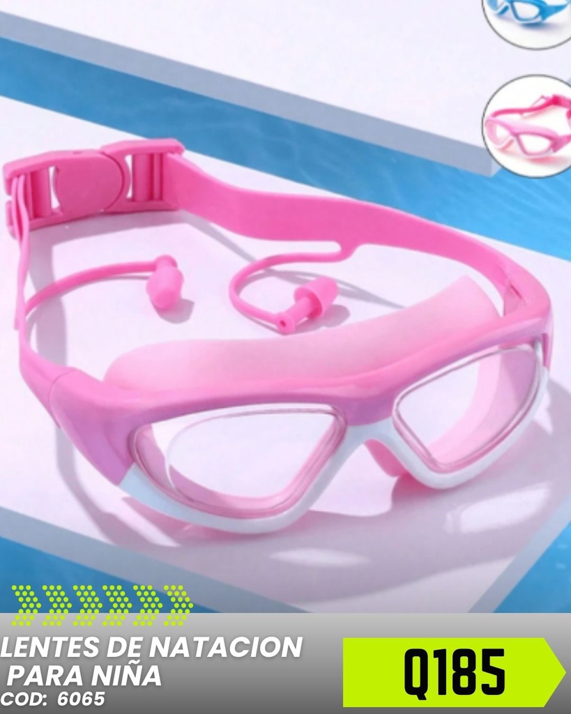 Lentes de natacion Rosados para niña
