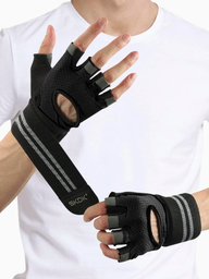 Guantes de entrenamiento con Muñequera Negros GTO