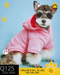 Sudadero Rosado para mascota Simple
